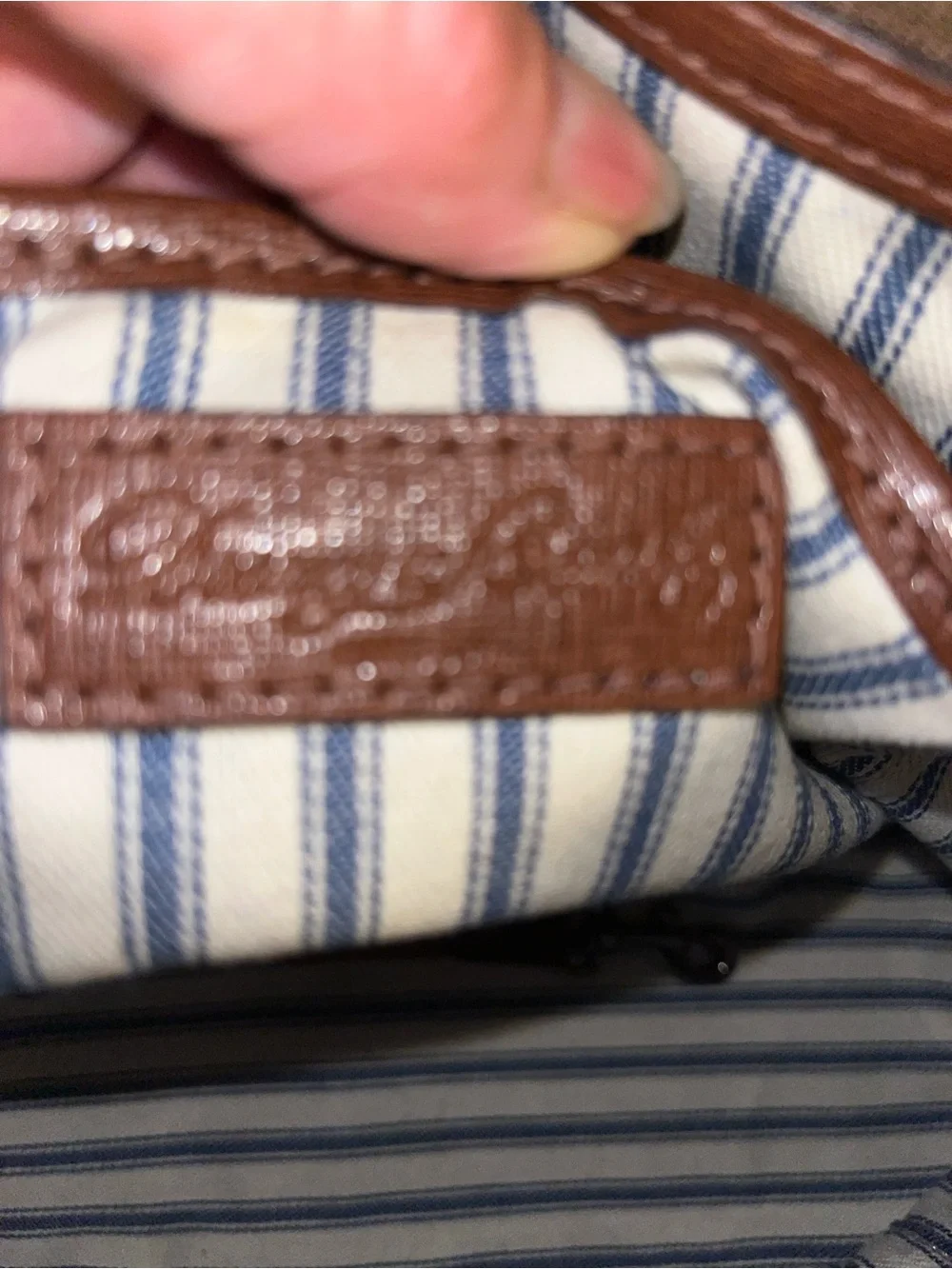 DOONEY & BOURKE SAFFIANO ZIP DOME SATCHEL IN LIGHT BROWN IALIAN LEATHER
